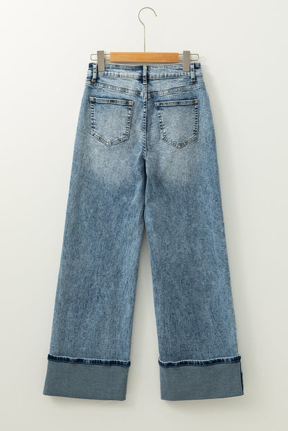 Myosotis High Rise Wide Cuff Jeans