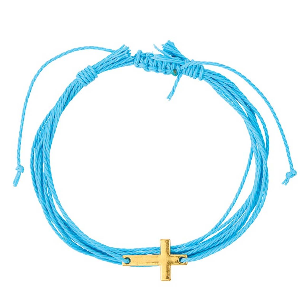 Faithful Findings Cross Woven Bracelet | Adjustable Multi-Color Faith Bracelet