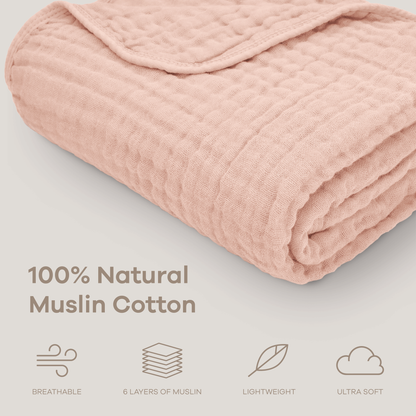 Muslin Baby Blanket | Swaddle Blanket | by Comfy Cubs