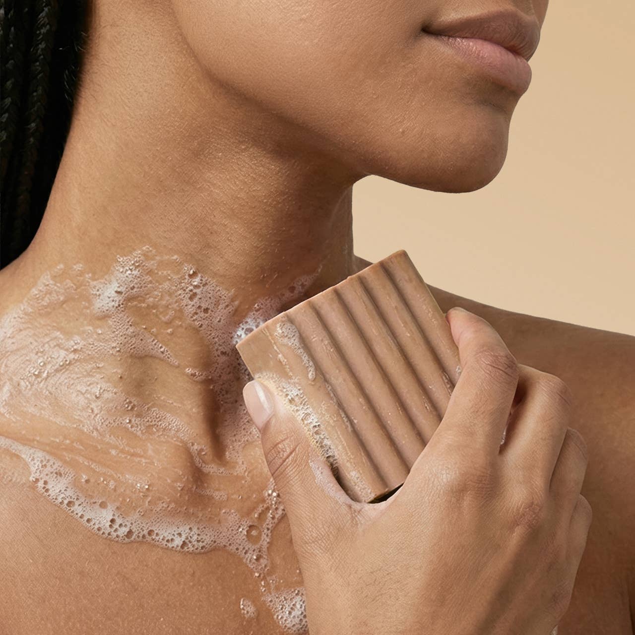 Kitsch Warm Sugar Body Wash Bar – Vanilla & Pink Grapefruit Scented Moisturizing Solid Body Soap