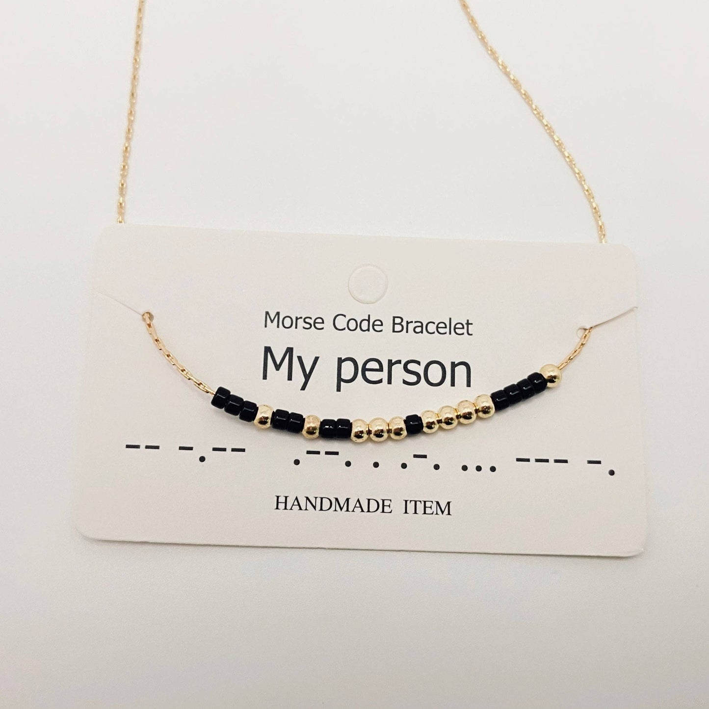 Personality Handmade Morse Code Necklace with Card