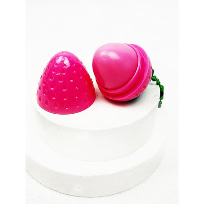 Strawberry Gloss Keychain | Strawberry Lip Gloss with Key Ring