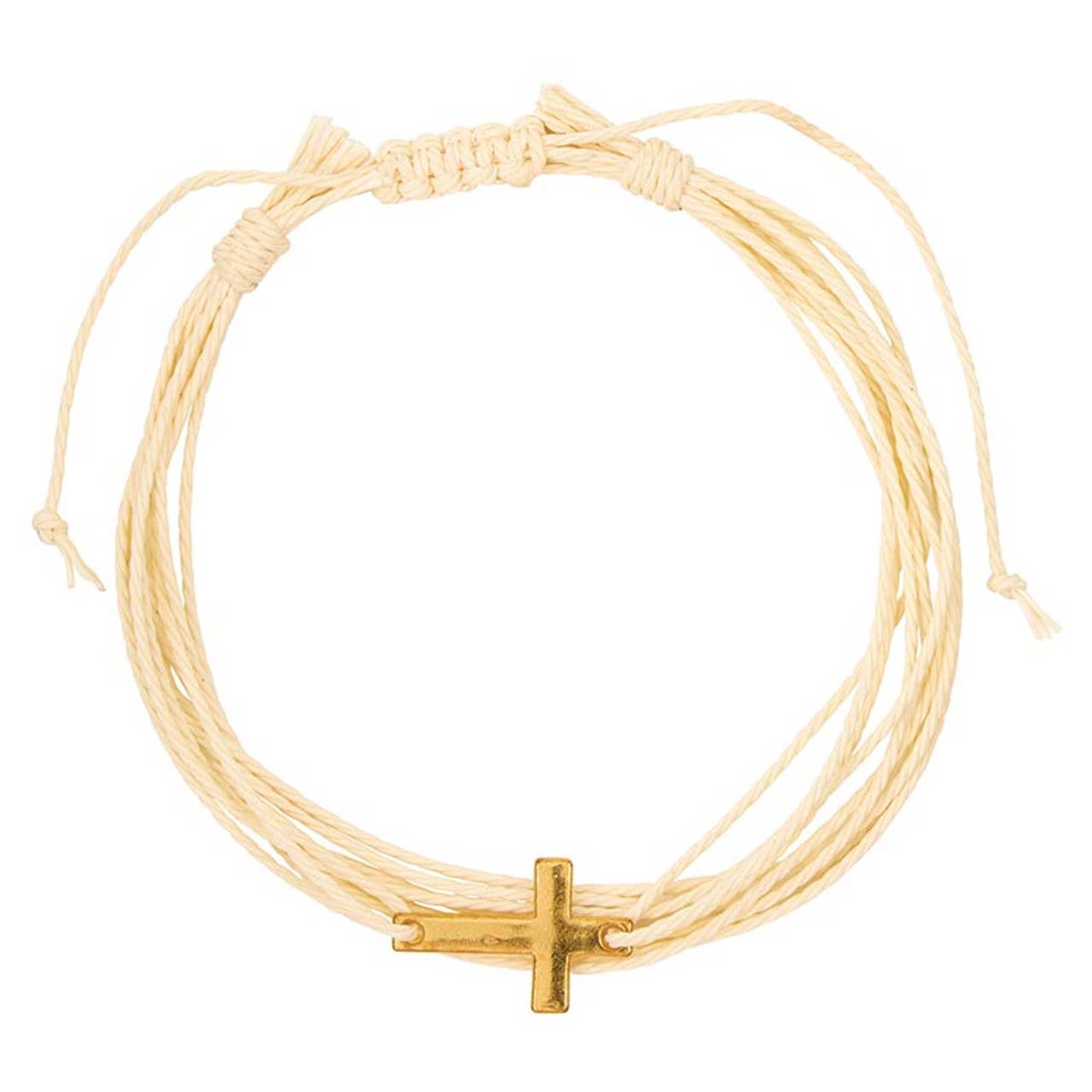 Faithful Findings Cross Woven Bracelet | Adjustable Multi-Color Faith Bracelet