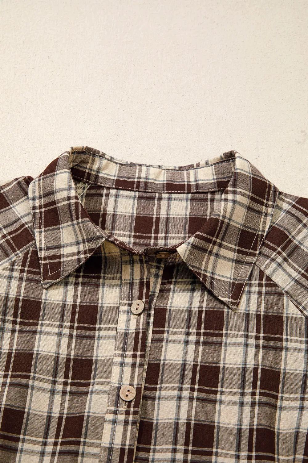 ~PREORDER~ Mocha Morning Plaid Button Front Dress ~PREORDER~