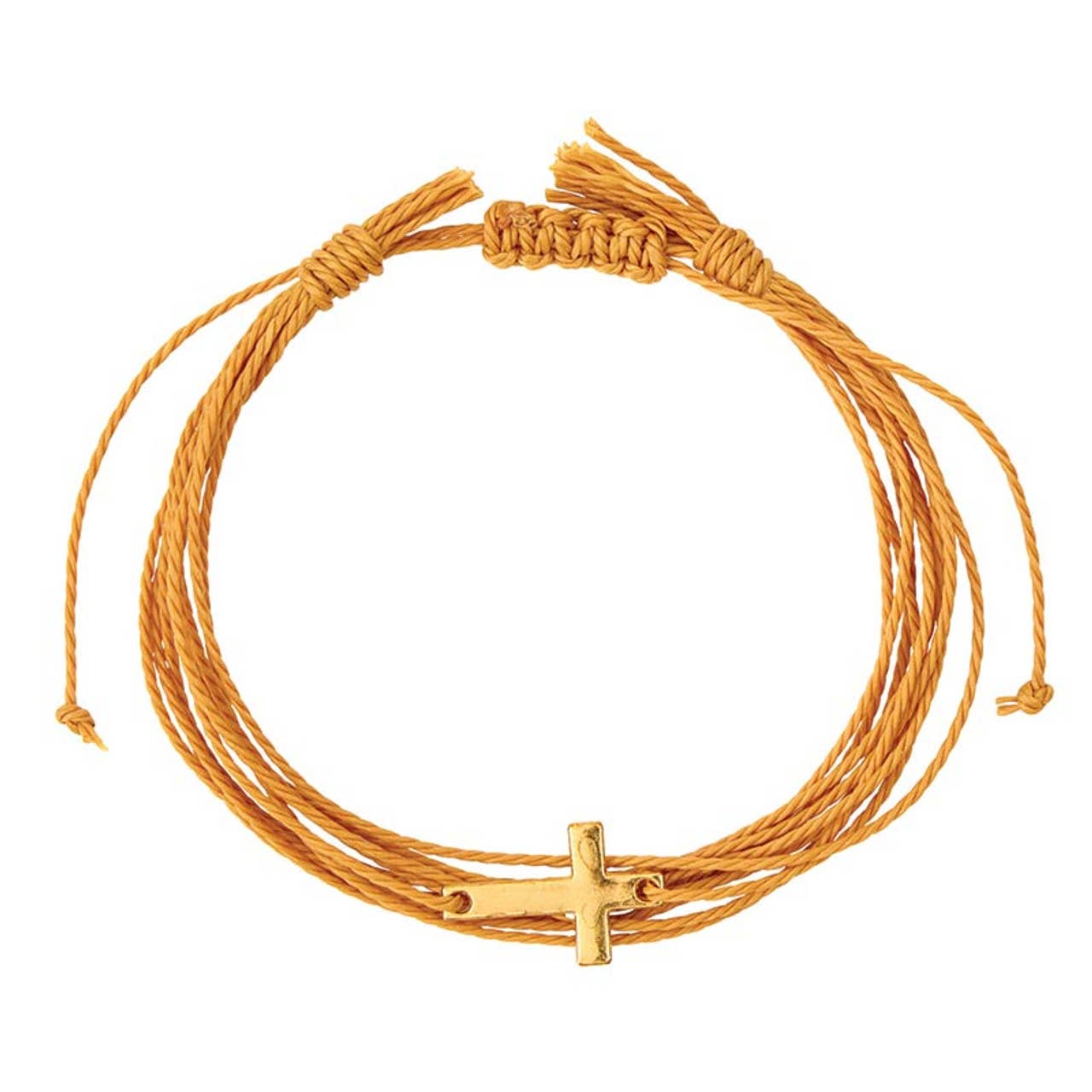 Faithful Findings Cross Woven Bracelet | Adjustable Multi-Color Faith Bracelet
