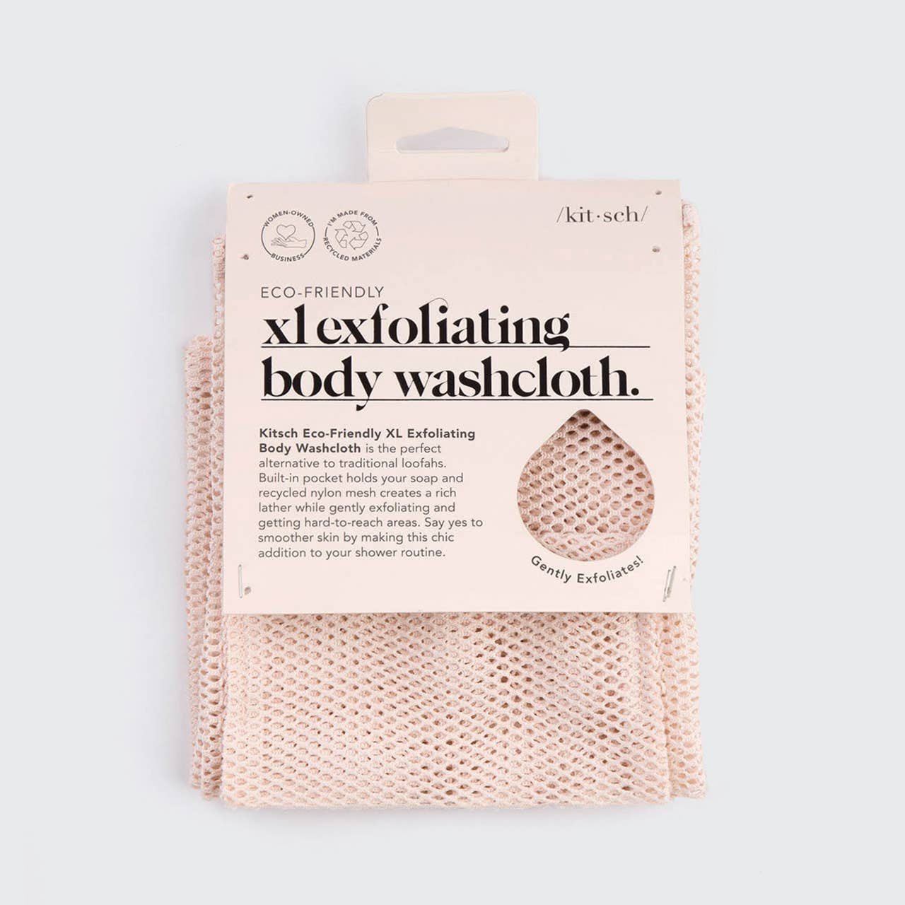 XL Exfoliating Body Washcloth by Kitsch