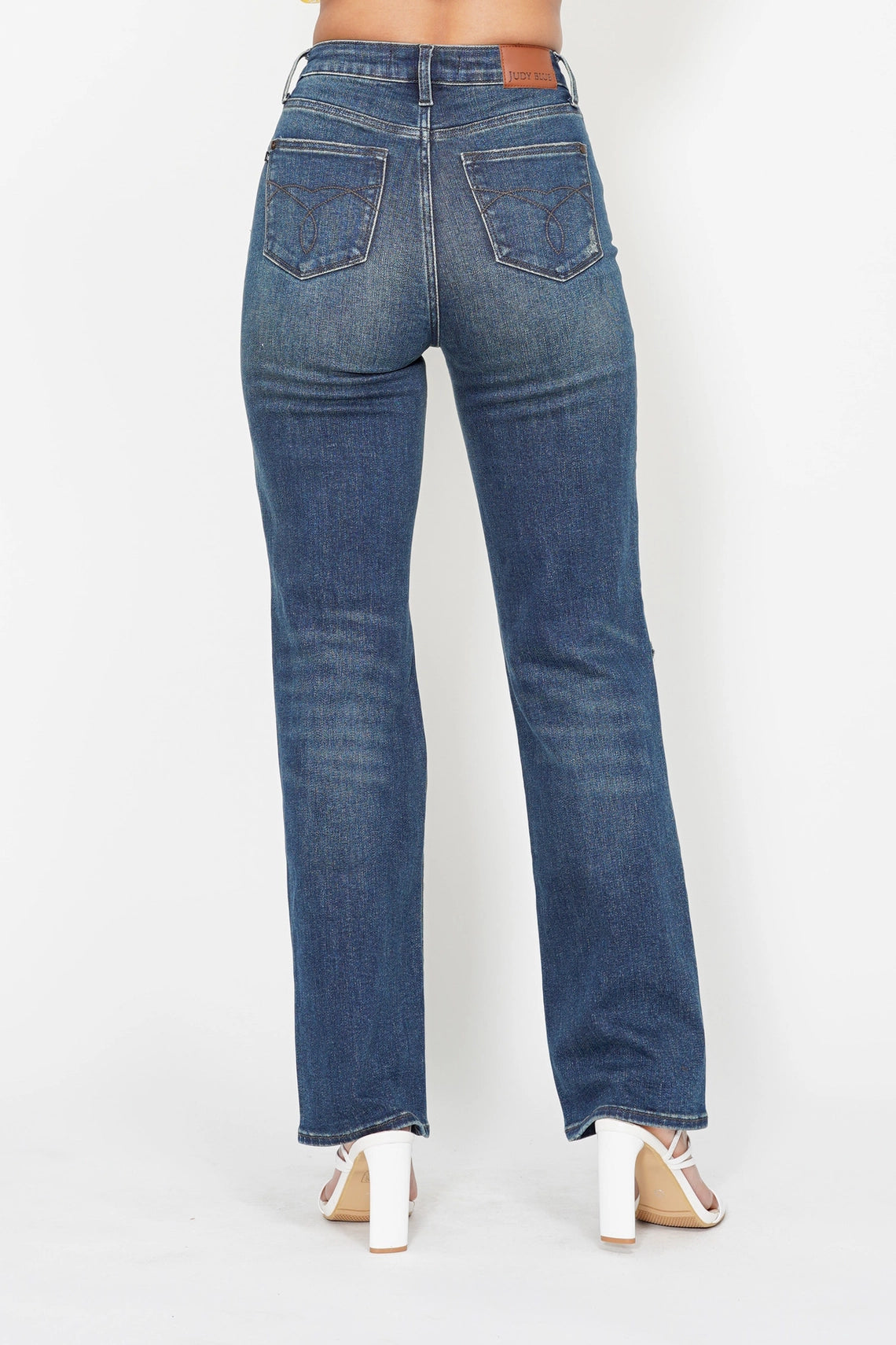 HW Ripped Knee Dad Jean – Judy Blue Jeans