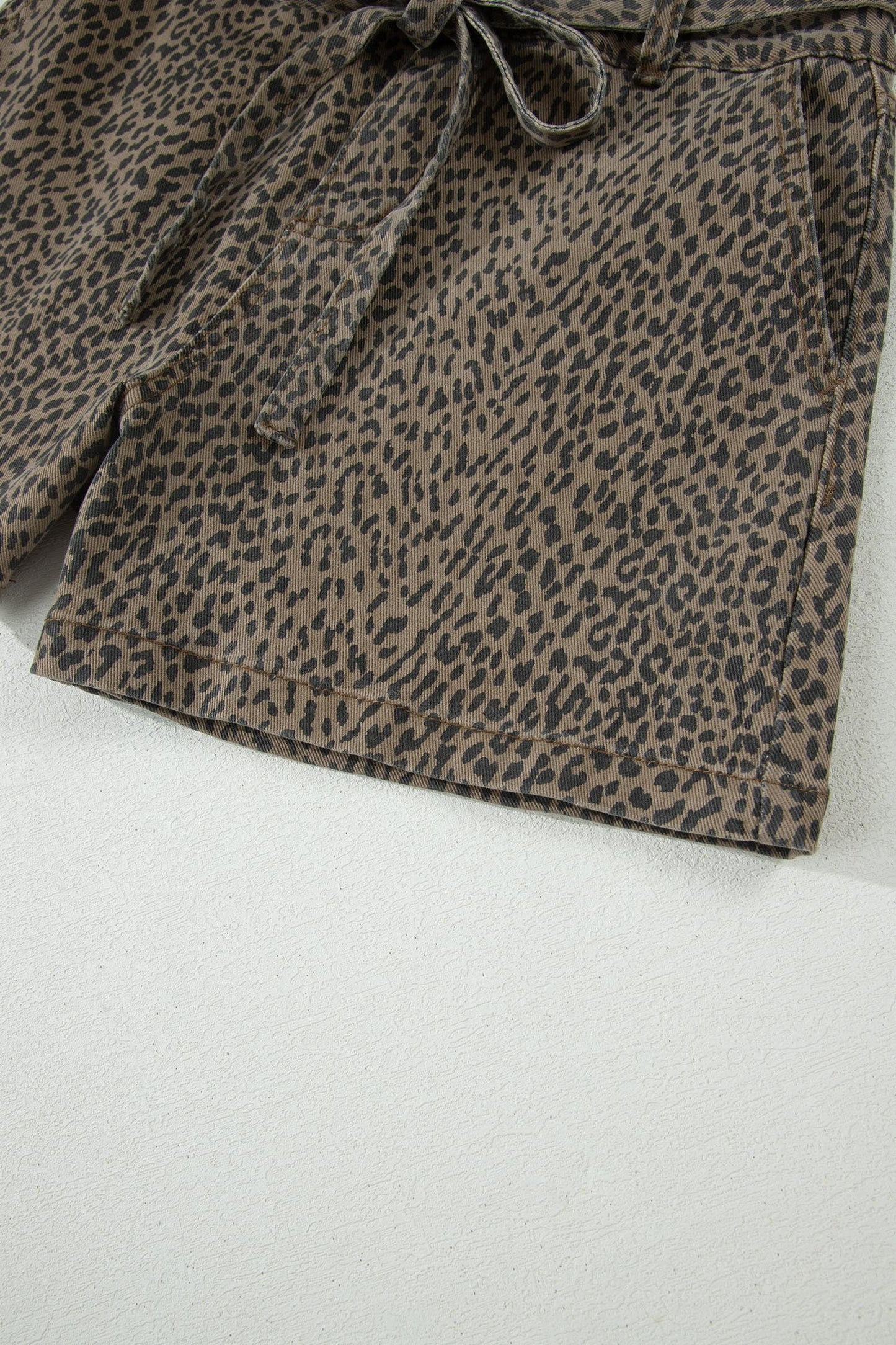 Wild Card Leopard Tie-Waist Shorts | Loose Fit Boutique Shorts