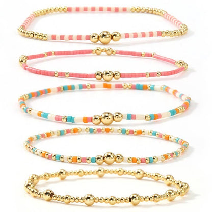 Stone Stack Bracelet | Natural Stone Multi Layer Stretch Bracelet