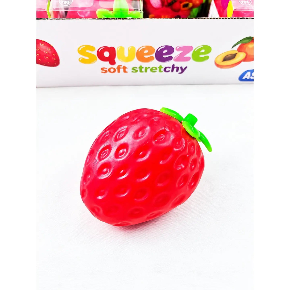 Berry Squeeze Crunchy Strawberry Squishy Toy