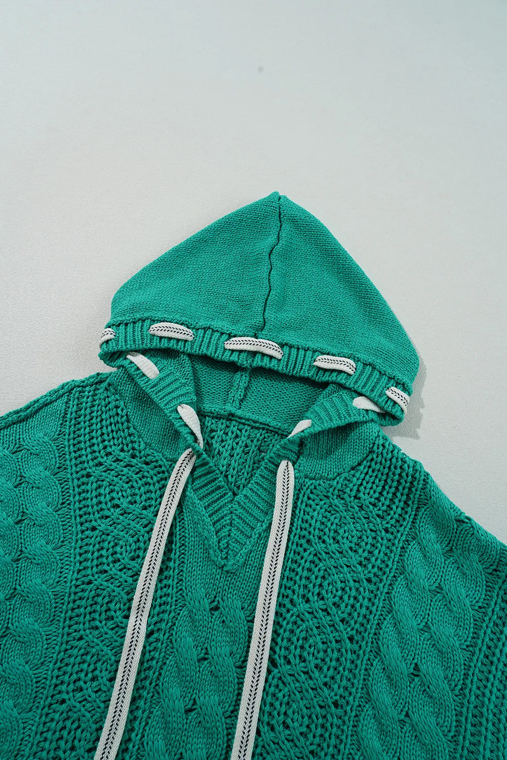 ~PREORDER~ Emerald Escape Cable Knit Hooded Sweater ~PREORDER~