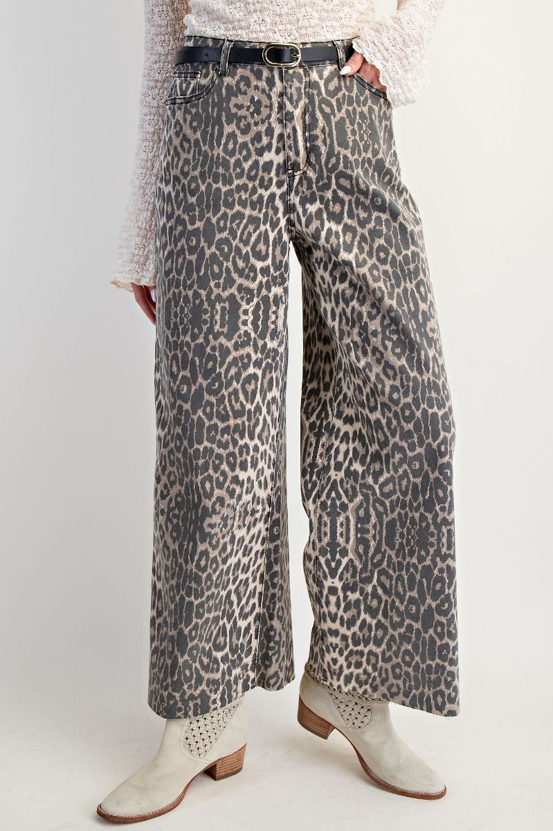Wild Side Energy Leopard Wide-Leg Pants