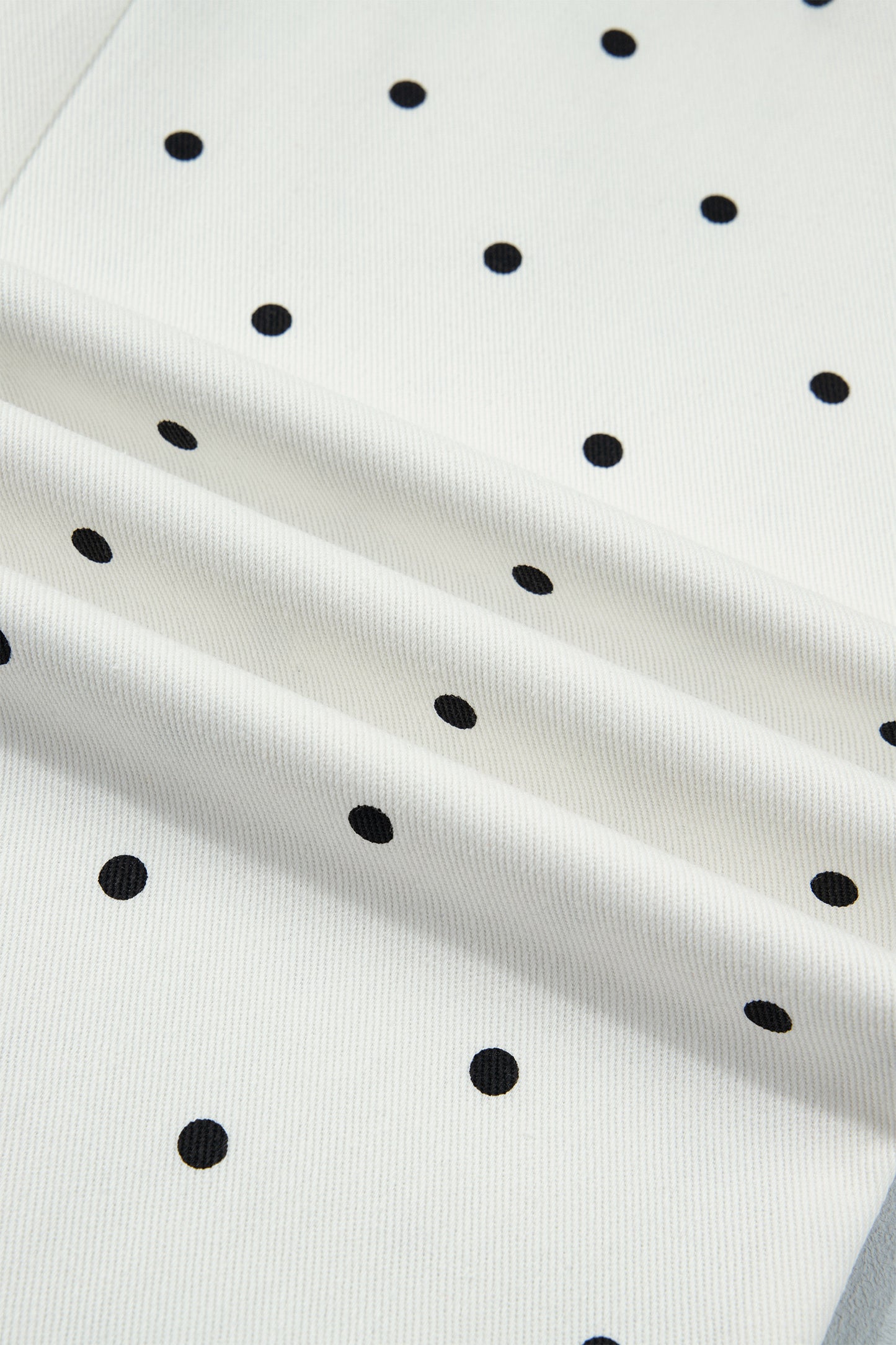 ~PREORDER ~ White Polka Dot Scalloped Patch Pocket Pants ~PREORDER ~