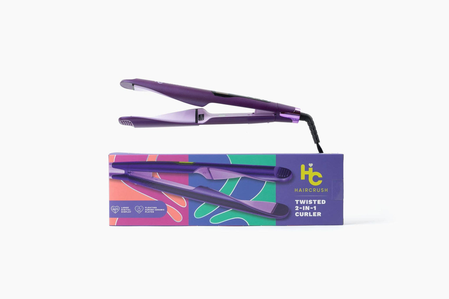 "2-in-1 Twist" Digital Curler & Straightener