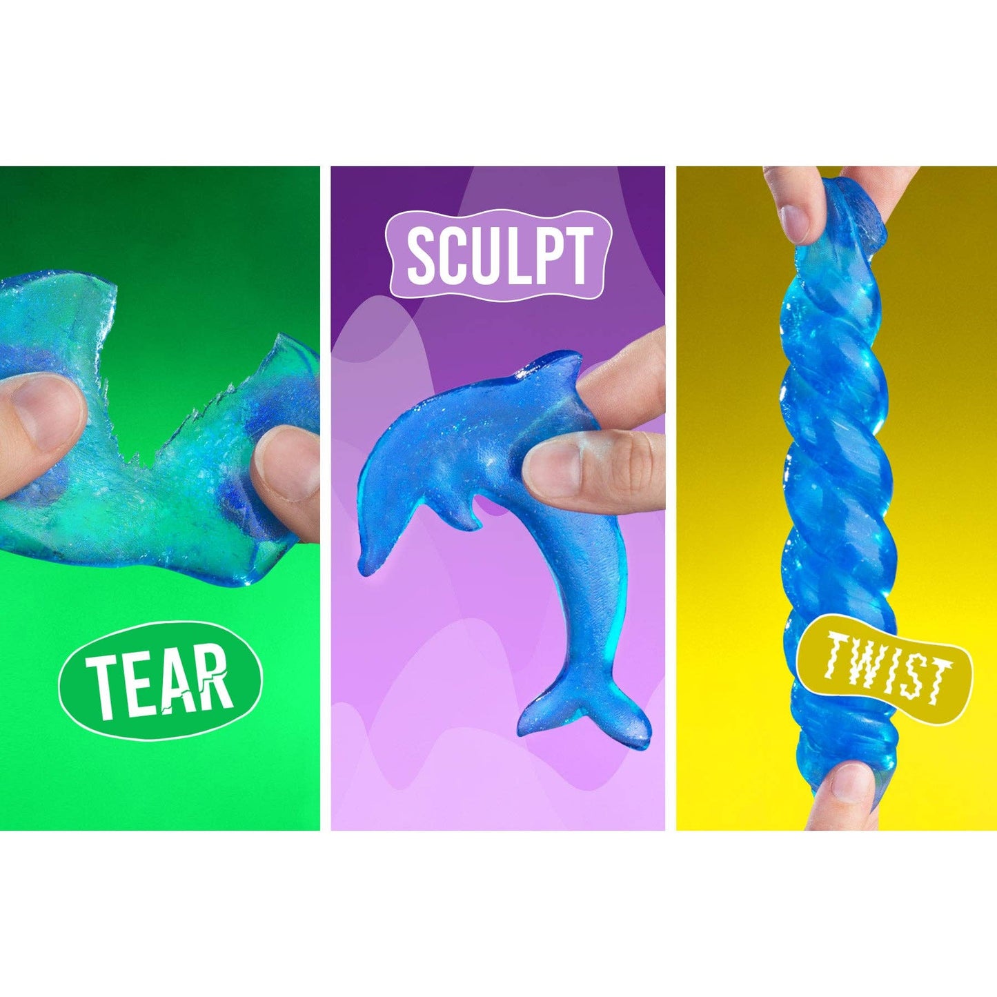 Falling Water Thinking Putty® – Crystal Clear Liquid Glass® Sensory Putty | Crazy Aaron’s