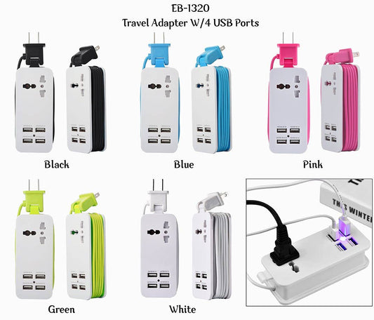 Travel Charger with 4 USB Ports