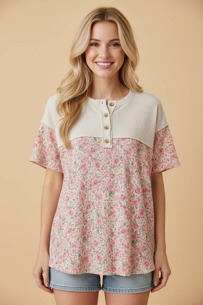 Bloom & Balance Button Top