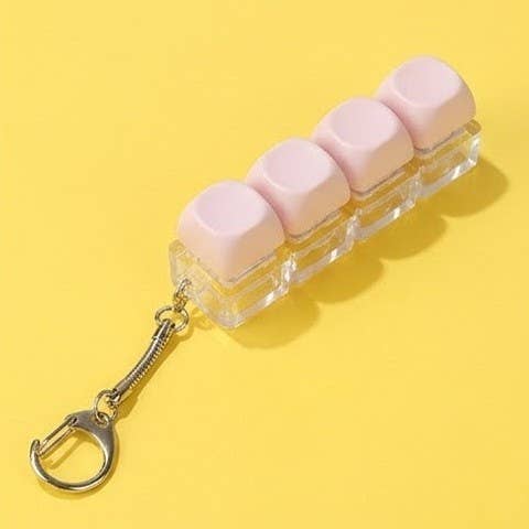 Click It & Chill Keychain | Keyboard Fidget Stress Relief Toy