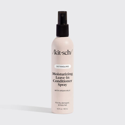 Kitsch Argan Milk Leave-In Conditioner – Lightweight Detangling Spray for Soft, Smooth, Frizz-Free Hair