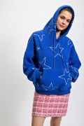Easel Starfish Embroidered Mineral-Wash Terry Hoodie – Coastal Casual Comfort