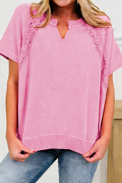 ~PREORDER ~ Pretty Little Lace Mineral Wash Tee ~PREORDER ~