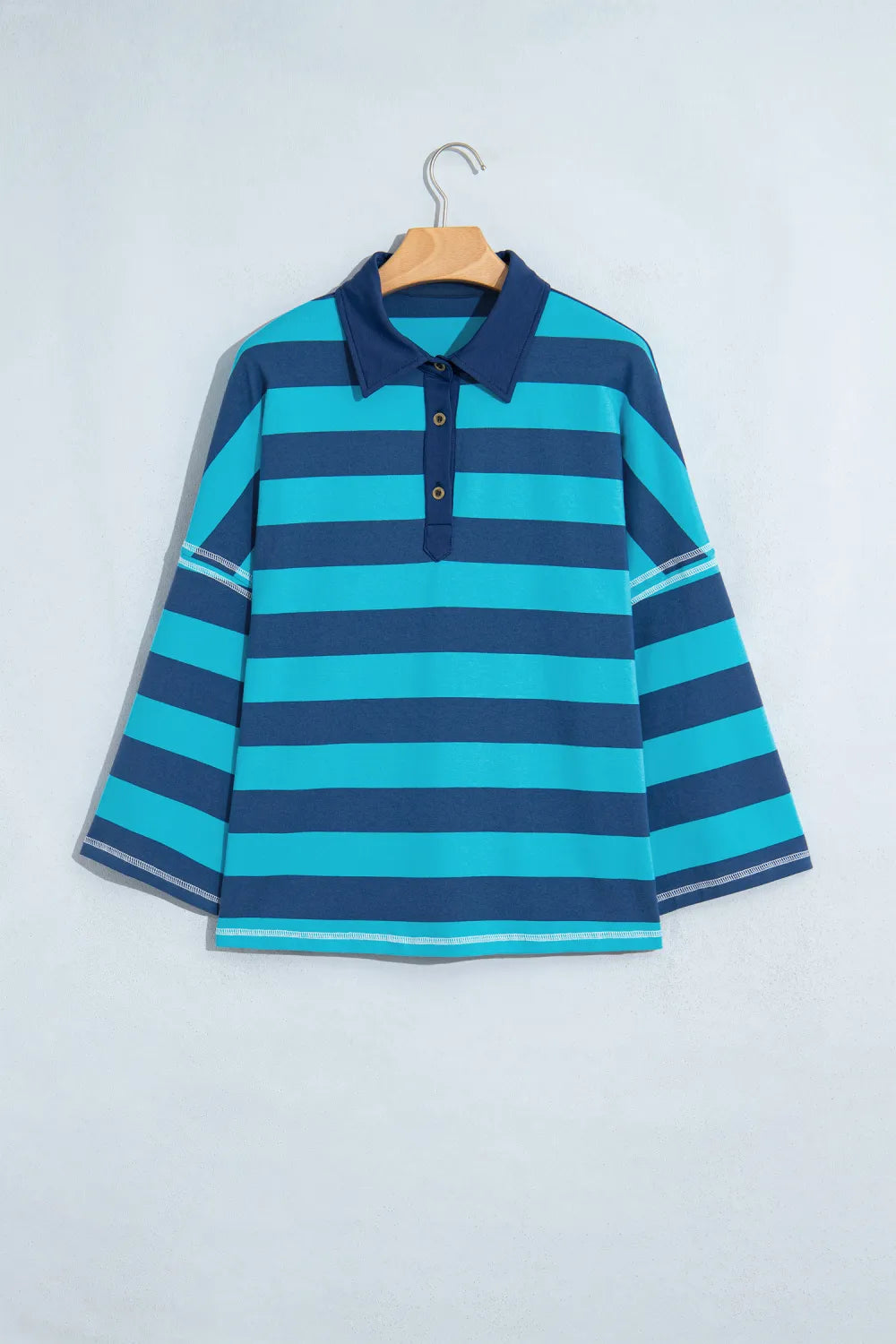~PREORDER~ Boardwalk Blue Stripe Polo Top ~PREORDER~