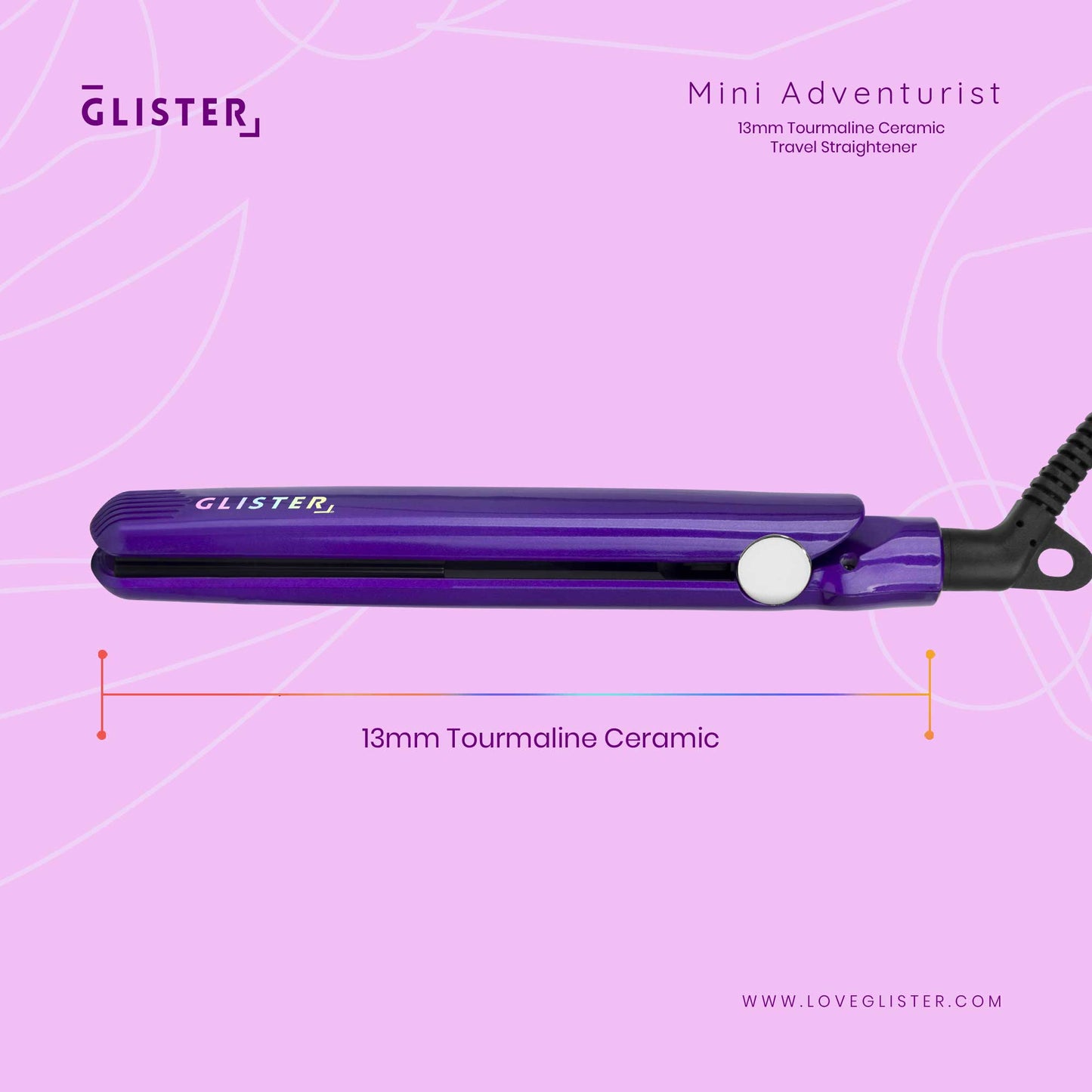 Mini Adventurist Flat Iron (with Travel Carrying Bag)