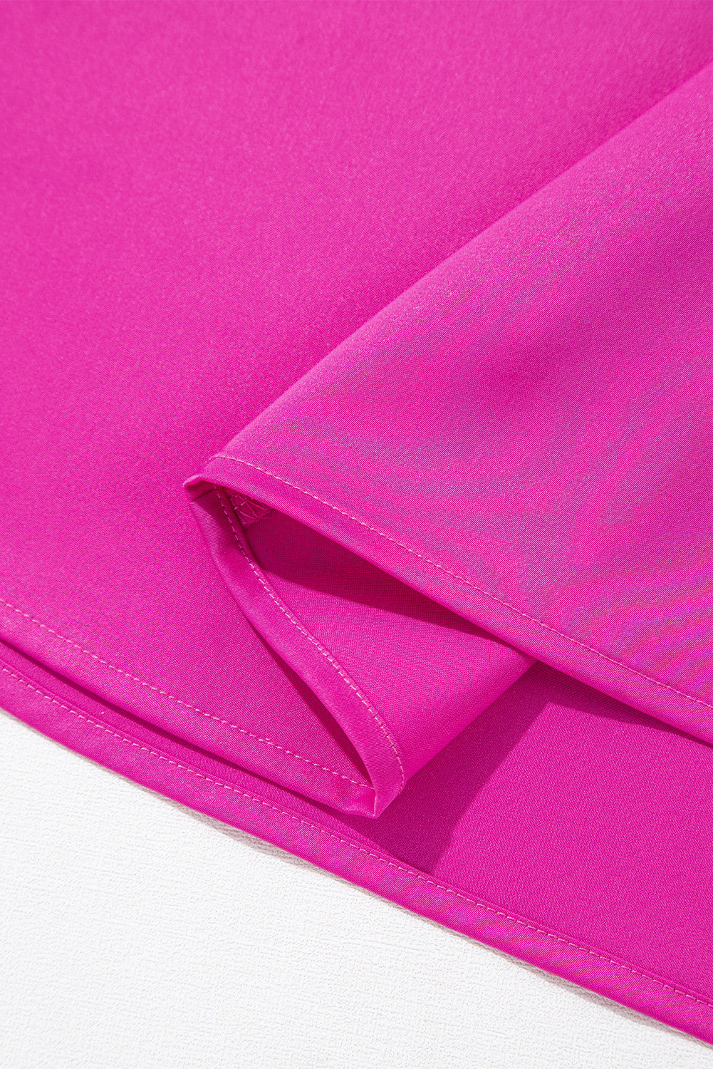 ~PREORDER ~ Bright Pink Silky V Neck Dolman Blouse ~PREORDER ~
