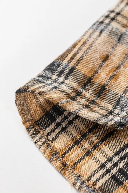 ~PREORDER~ Brown Retro Plaid Button Down Shirt ~PREORDER~