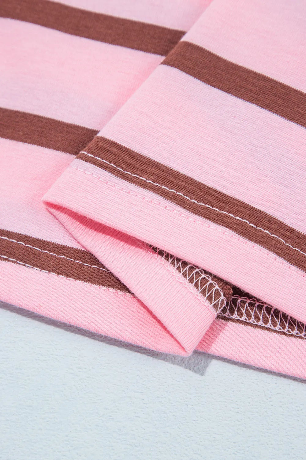 ~PREORDER~ Sweet On Stripes Pink & Brown Collared Top ~PREORDER~