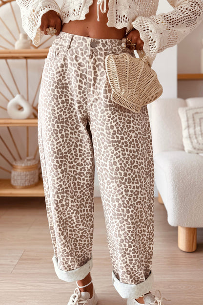~PREORDER~ Wild About It Leopard Relaxed Jeans ~PREORDER~