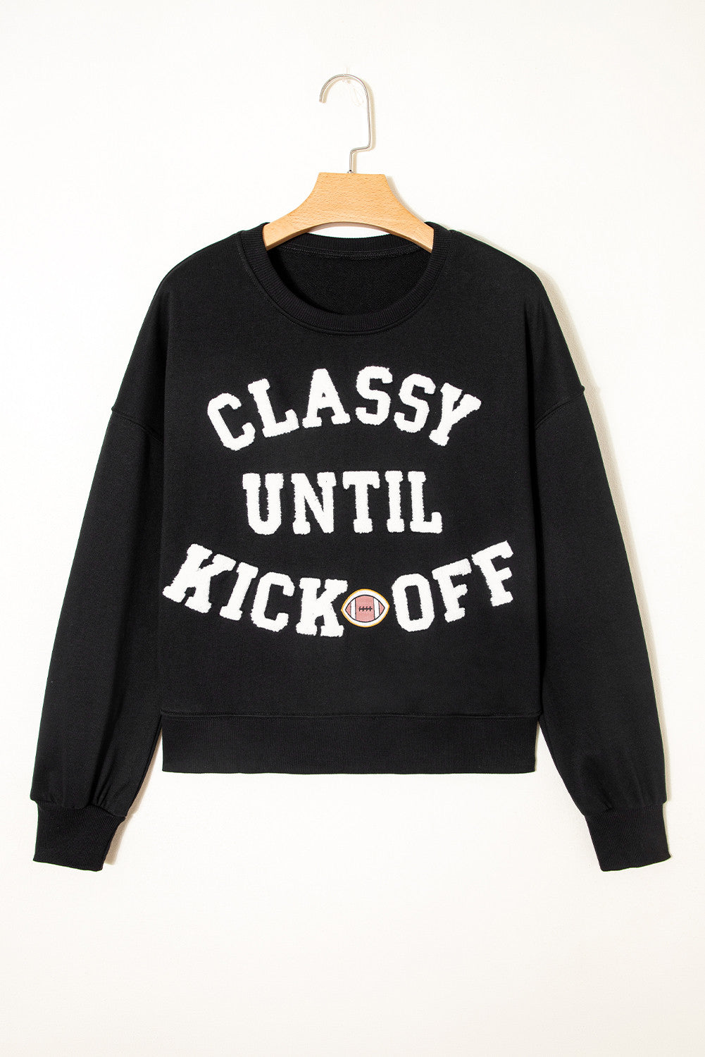 ~PREORDER ~ Classy Until Kickoff Plush Patch Sweatshirt ~PREORDER ~