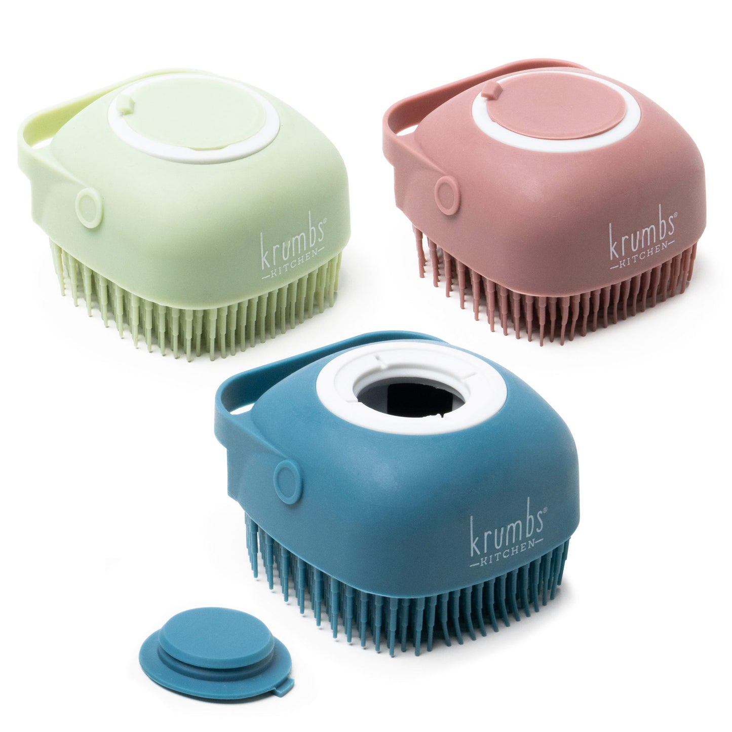 Krumbs Kitchen Silicone Dish Scrubber | Gentle Reusable Kitchen Cleaning Tool