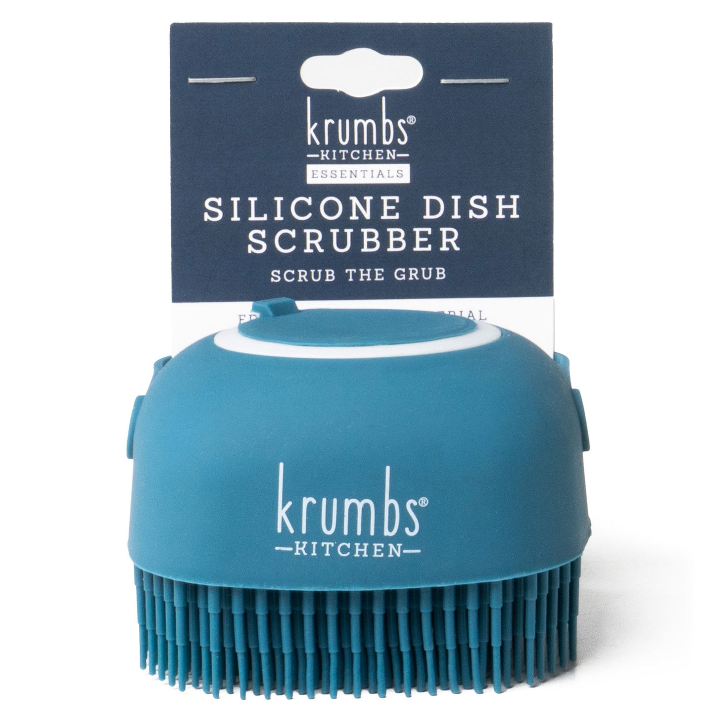 Krumbs Kitchen Silicone Dish Scrubber | Gentle Reusable Kitchen Cleaning Tool