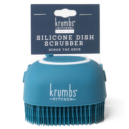 Krumbs Kitchen Silicone Dish Scrubber | Gentle Reusable Kitchen Cleaning Tool