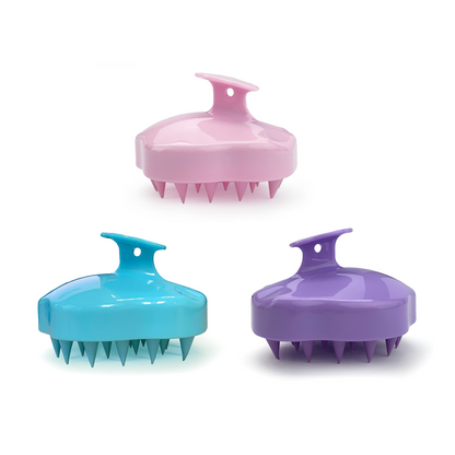 “Lemon Lavender Love Your Locks scalp massager – B7 Boutique”

“Silicone scalp brush for wet or dry use with flexible bristles”

“Pink scalp exfoliator and shampoo brush for healthier hair”