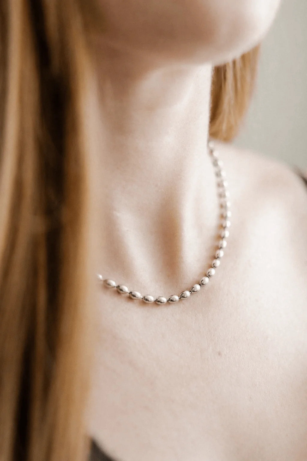 Linny Co. Brooke Silver Necklace | Adjustable Stainless Steel Chain Necklace