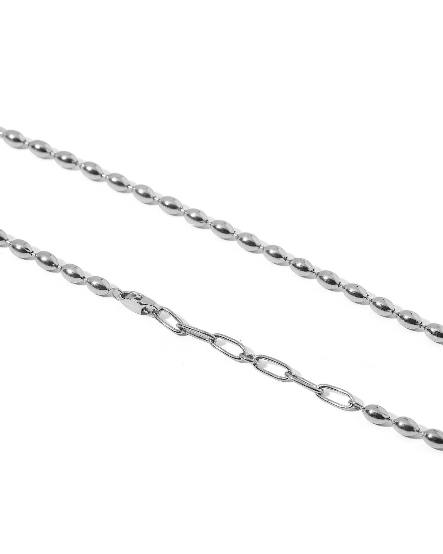 Linny Co. Brooke Silver Necklace | Adjustable Stainless Steel Chain Necklace