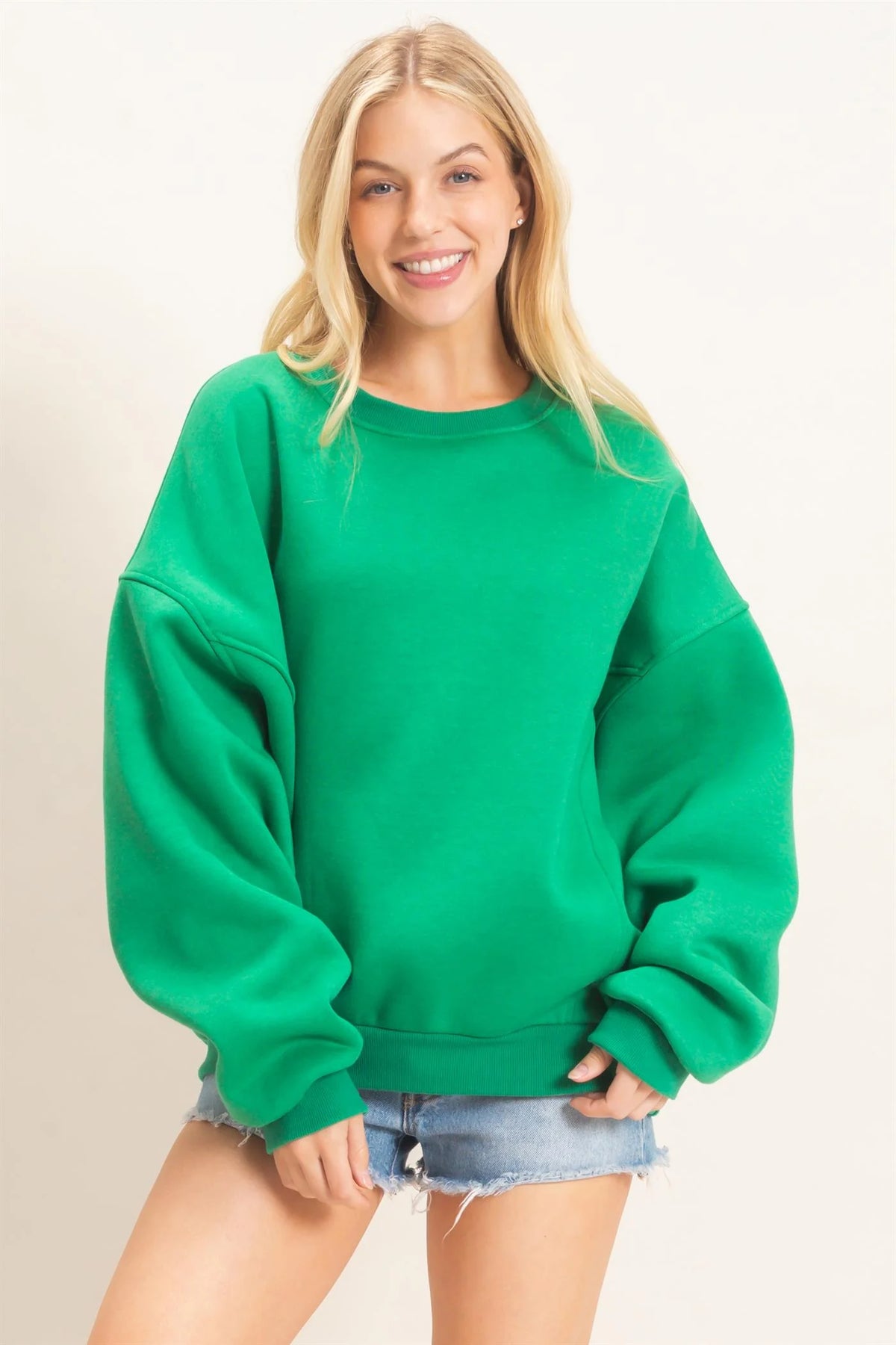 Bold & Cozy Oversized Sweatshirt | HyFve / Double Zero Dropped Shoulder Crewneck