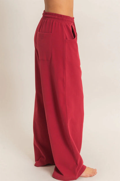 Washed Barrel Sweatpants by Double Zero | Drawstring Casual Boutique Pants