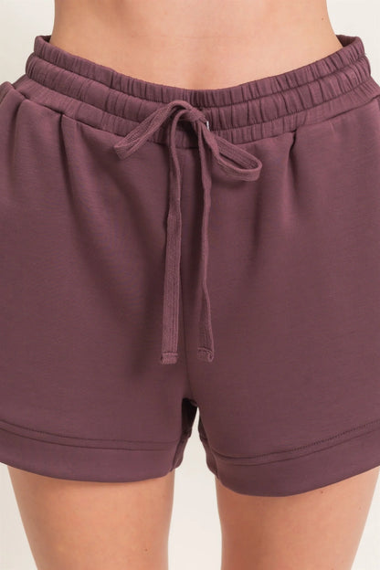 Elastic Waistband Shorts by Double Zero | Drawstring Casual Boutique Shorts