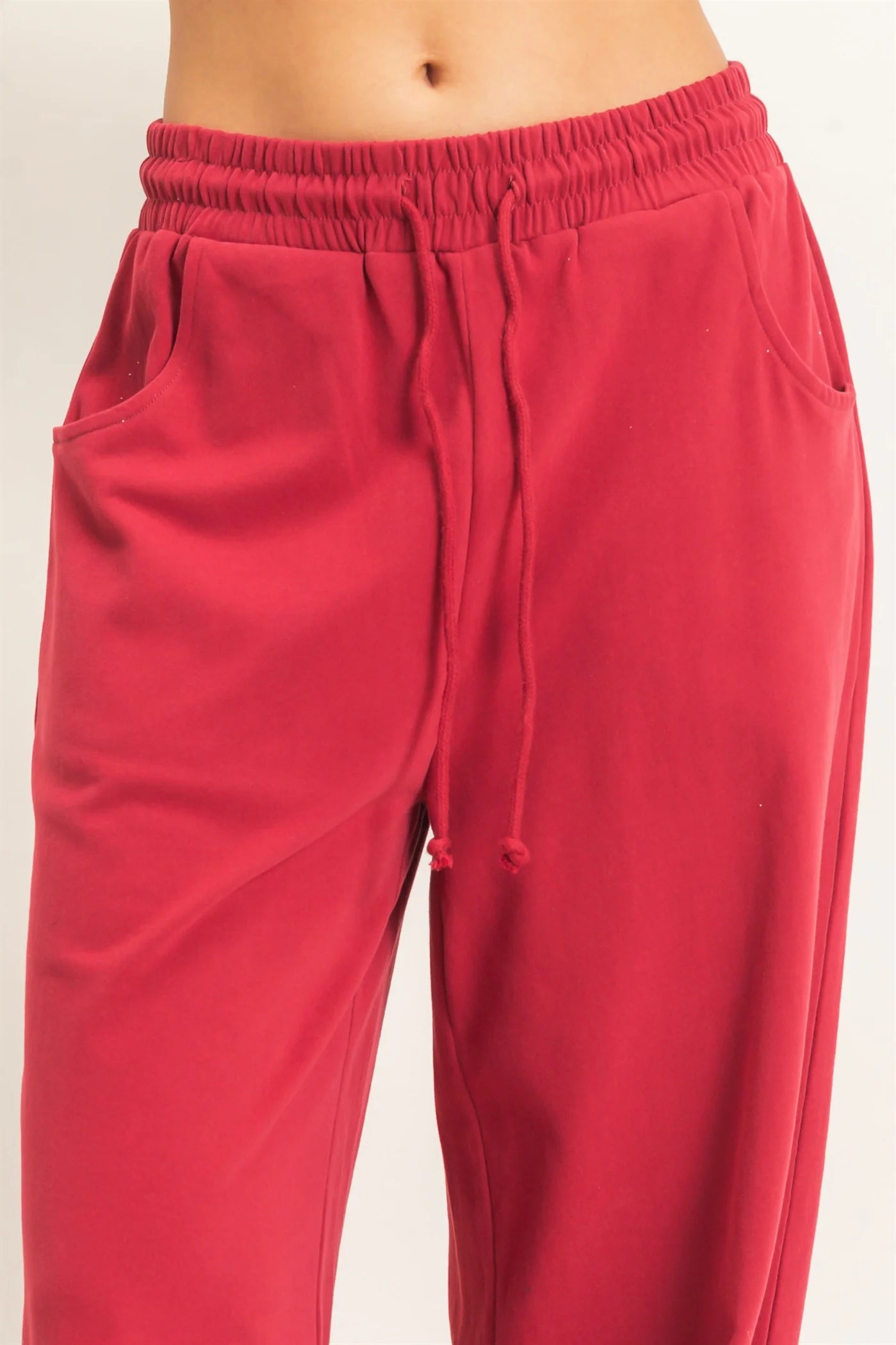 Washed Barrel Sweatpants by Double Zero | Drawstring Casual Boutique Pants
