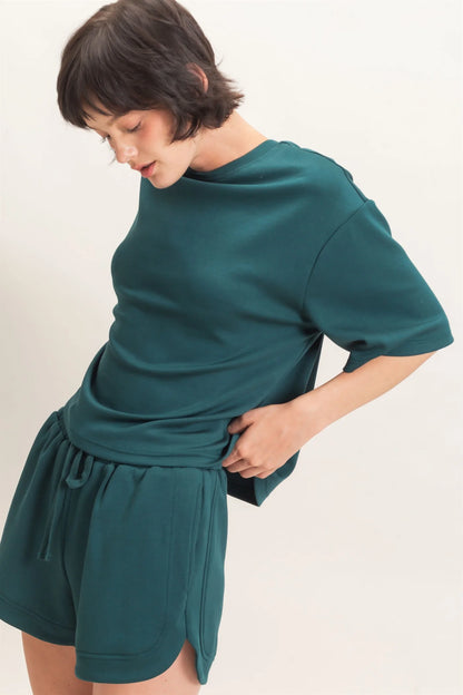 Loose Fit Crew Neck Short Sleeve Top | By HYFVE