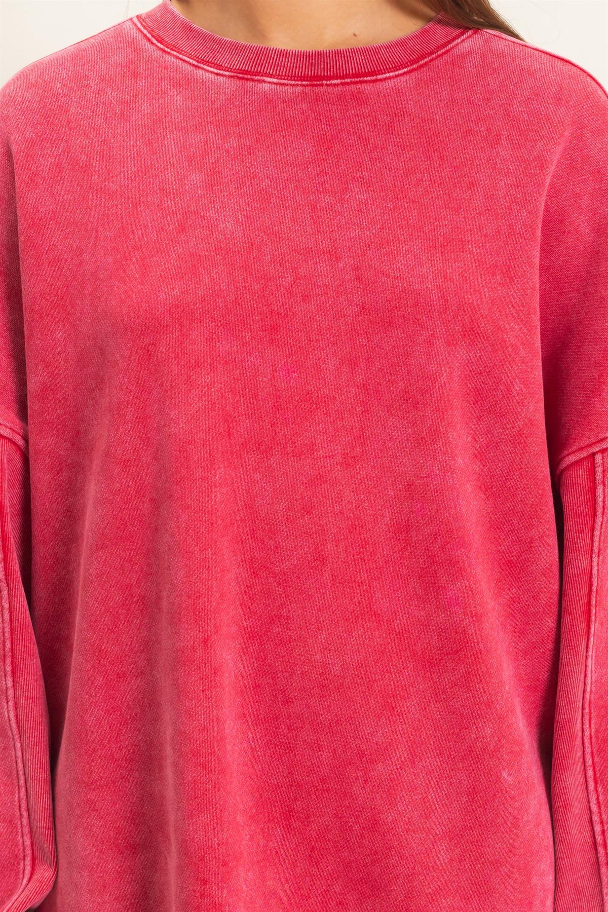 HyFVE / Double Zero Acid Wash Crewneck Sweatshirt | DZ26E268 Vintage Wash Pullover