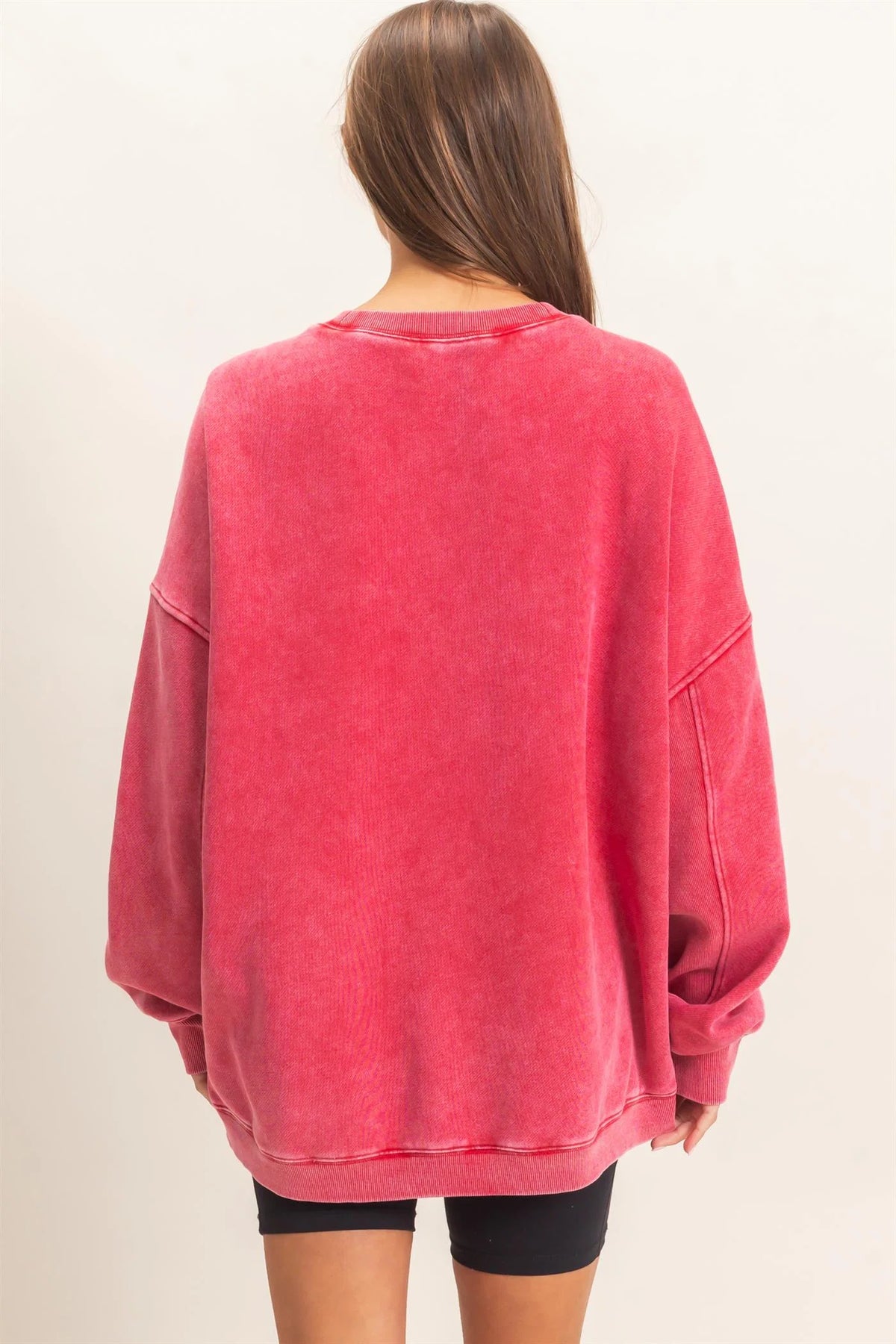 HyFVE / Double Zero Acid Wash Crewneck Sweatshirt | DZ26E268 Vintage Wash Pullover