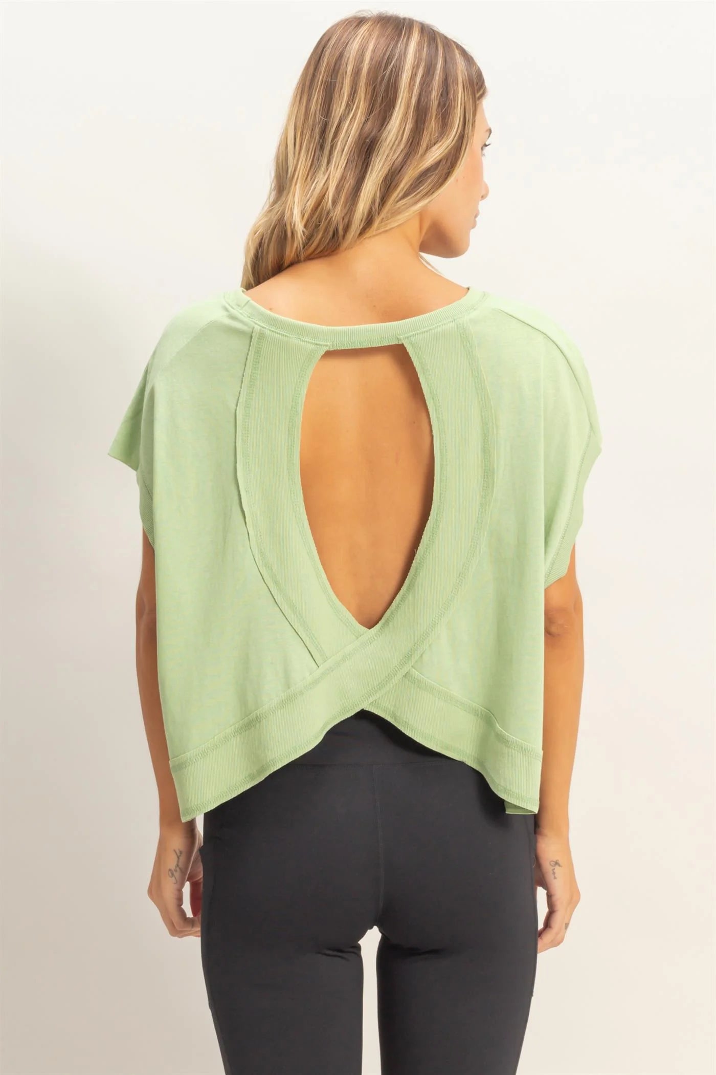 Easy Breezy Babe Boxy Crew Neck Crop Top | Relaxed Fit Casual Tee