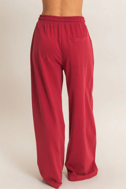 Washed Barrel Sweatpants by Double Zero | Drawstring Casual Boutique Pants