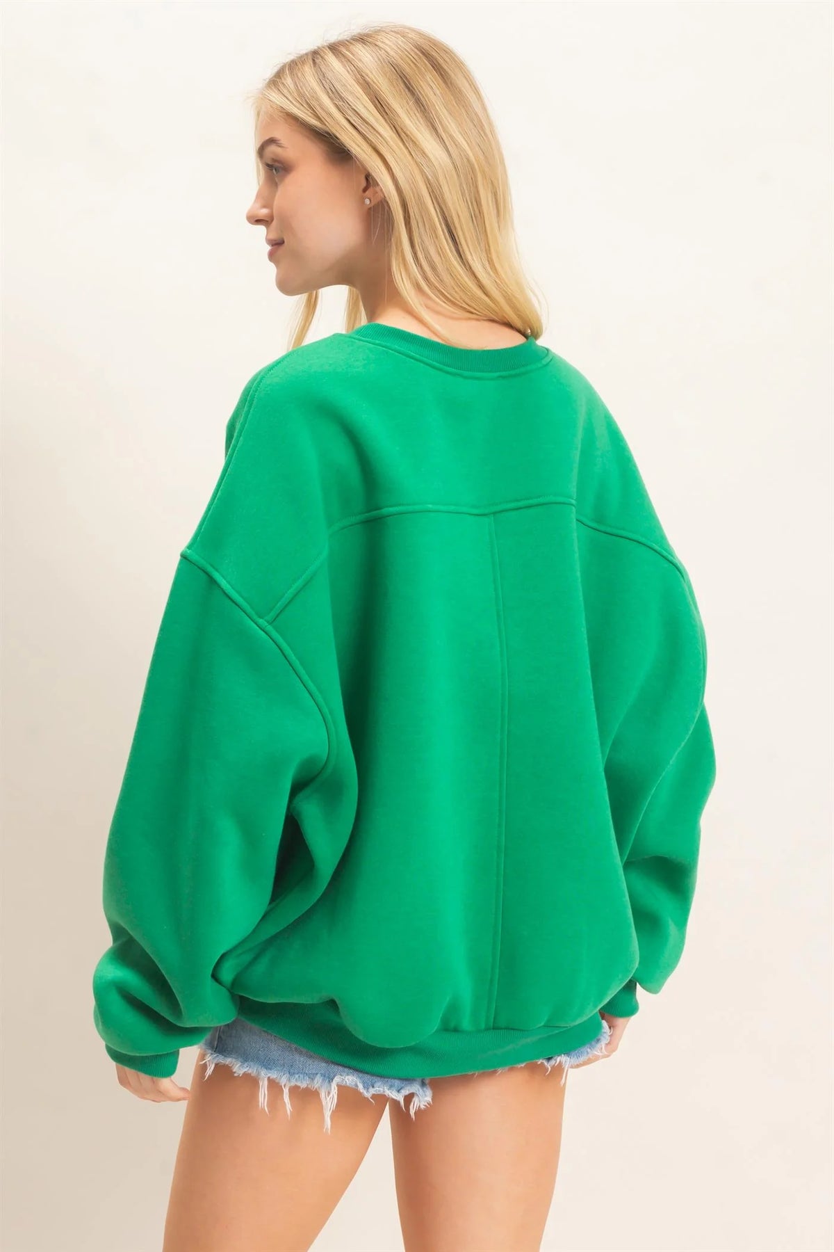 Bold & Cozy Oversized Sweatshirt | HyFve / Double Zero Dropped Shoulder Crewneck