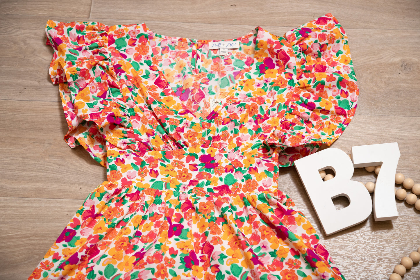 Bloom With Confidence Ruffle Sleeve Dress