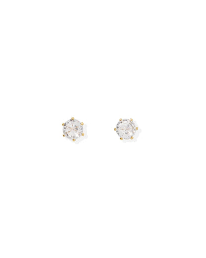 Linny Co. Helen Screwback Stud Earrings | 5mm Hypoallergenic Flat Back Earrings